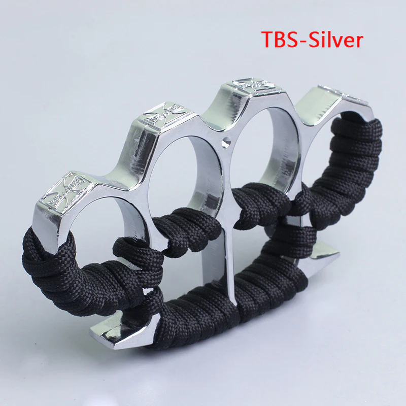 Multicolor Metal Brass Knuckle Duster With rope Four Finger Tiger Fingers Outdoor Camping Safety-defend Life-saving Broken Window Tool Pocket EDC Tools - Image 8