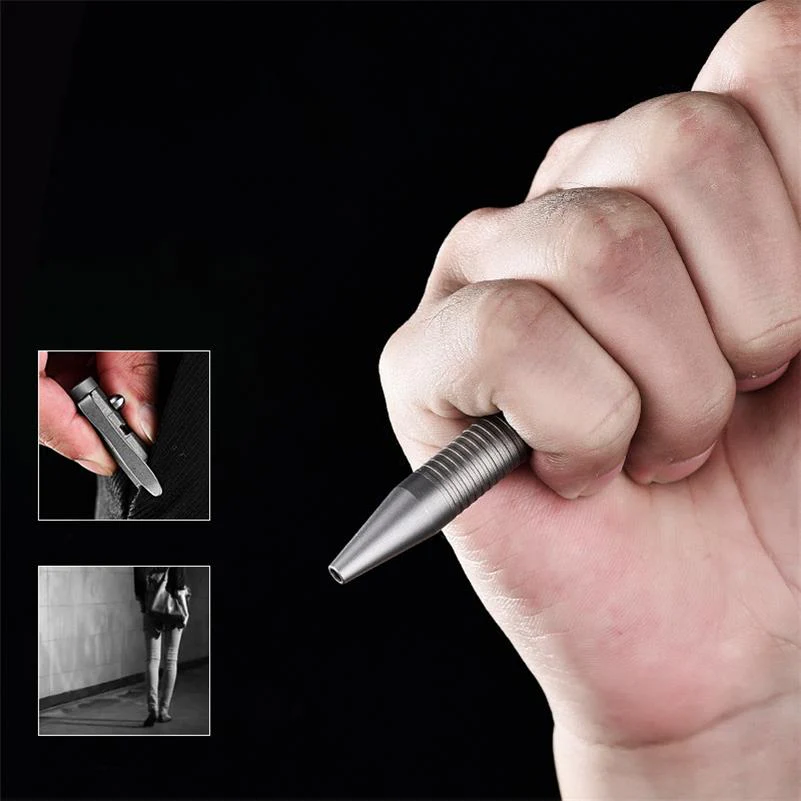 Multifunctional Bolt Titanium Tactical Writing Pen - Image 3
