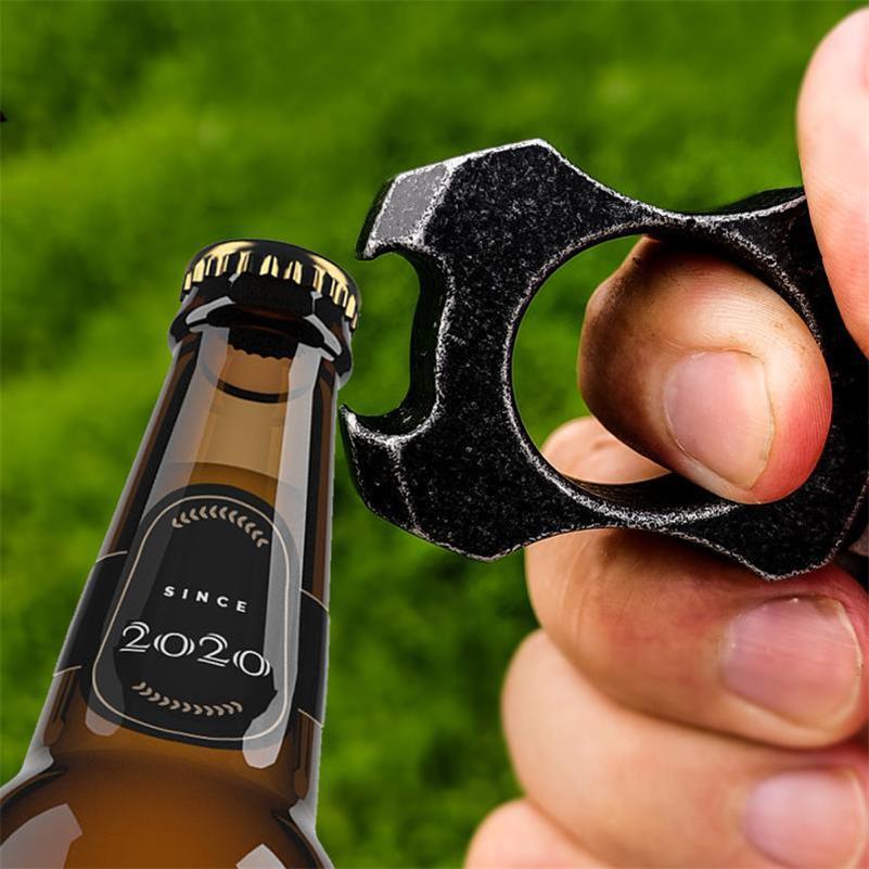 Multifunctional Bottle Opening Knuckle Duster Broken Window Protective Gear - Image 2