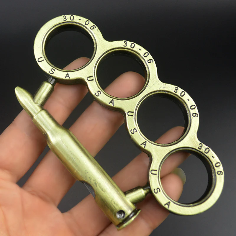Multifunctional Metal Knuckle Duster Finger Tiger Four Finger Martial Arts Practice Boxing Cover Defense Boxing Ring Hand Buckle Outdoor Security Defense EDC tool - Image 7