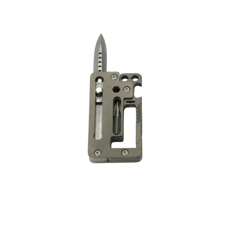 Multifunctional Titanium Pocket Knife Hiking Buckle Bottle Opener Tool - Image 6