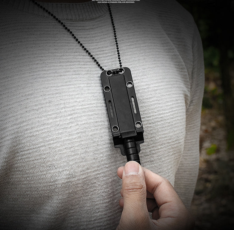 Necklace Small Straight Knife Multifunctional Defense - Image 2
