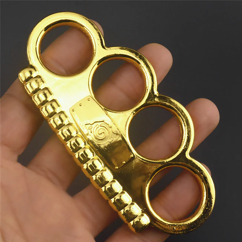 NINJIA MING - Solid Brass Knuckles Duster For Self Defense Window Breaker EDC Supplies - Image 3
