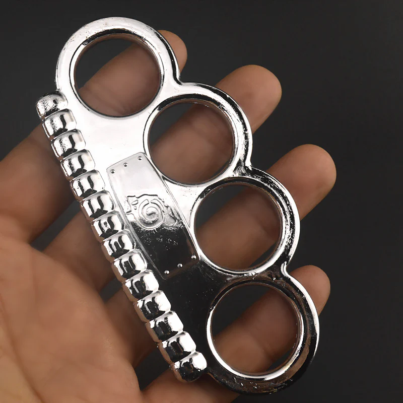 NINJIA MING - Solid Brass Knuckles Duster For Self Defense Window Breaker EDC Supplies - Image 4