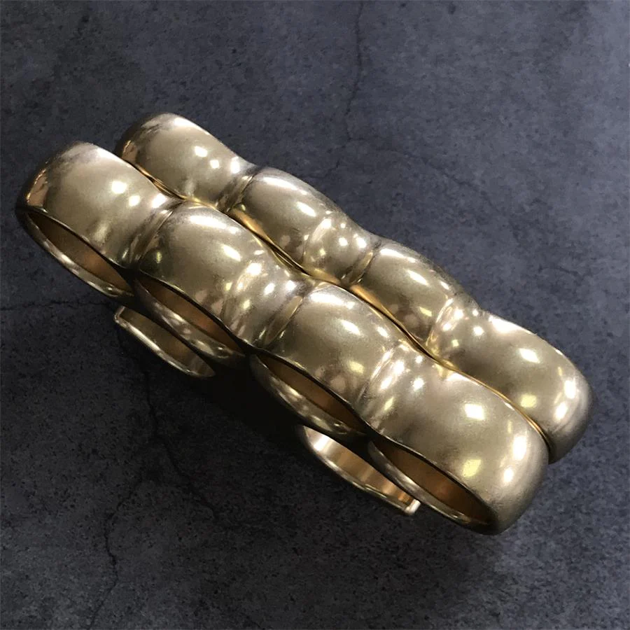 Old Style Classic Stonewashed Brass Knuckle Duster - Image 10