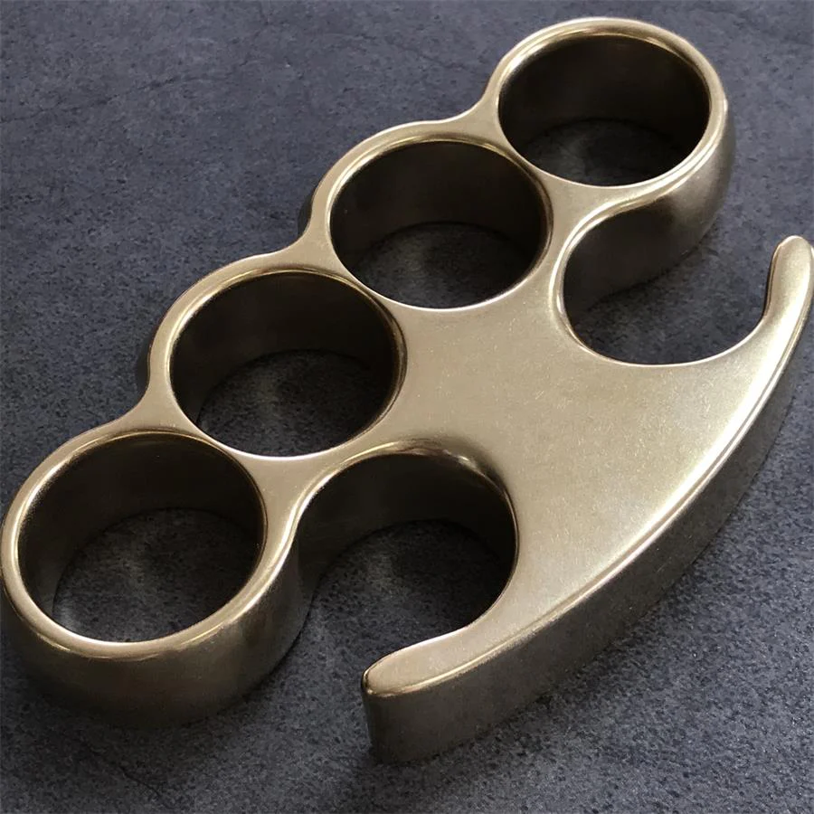 Old Style Classic Stonewashed Brass Knuckle Duster - Image 14