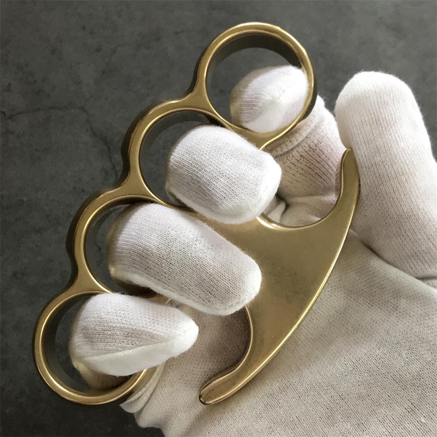 Old Style Classic Stonewashed Brass Knuckle Duster - Image 8