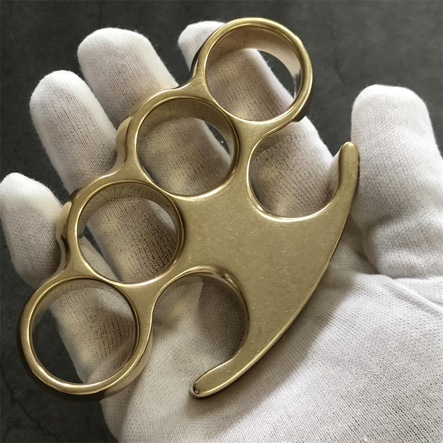 Old Style Classic Stonewashed Brass Knuckle Duster - Image 9