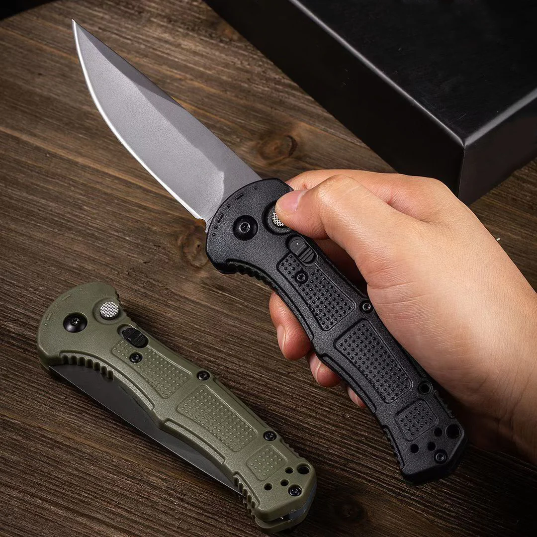 Outdoor  9070 9071 Folding Knife D2 Blade Nylon Fiber Handle Camping Hunting Tactical Defense Pocket Knives - Image 2
