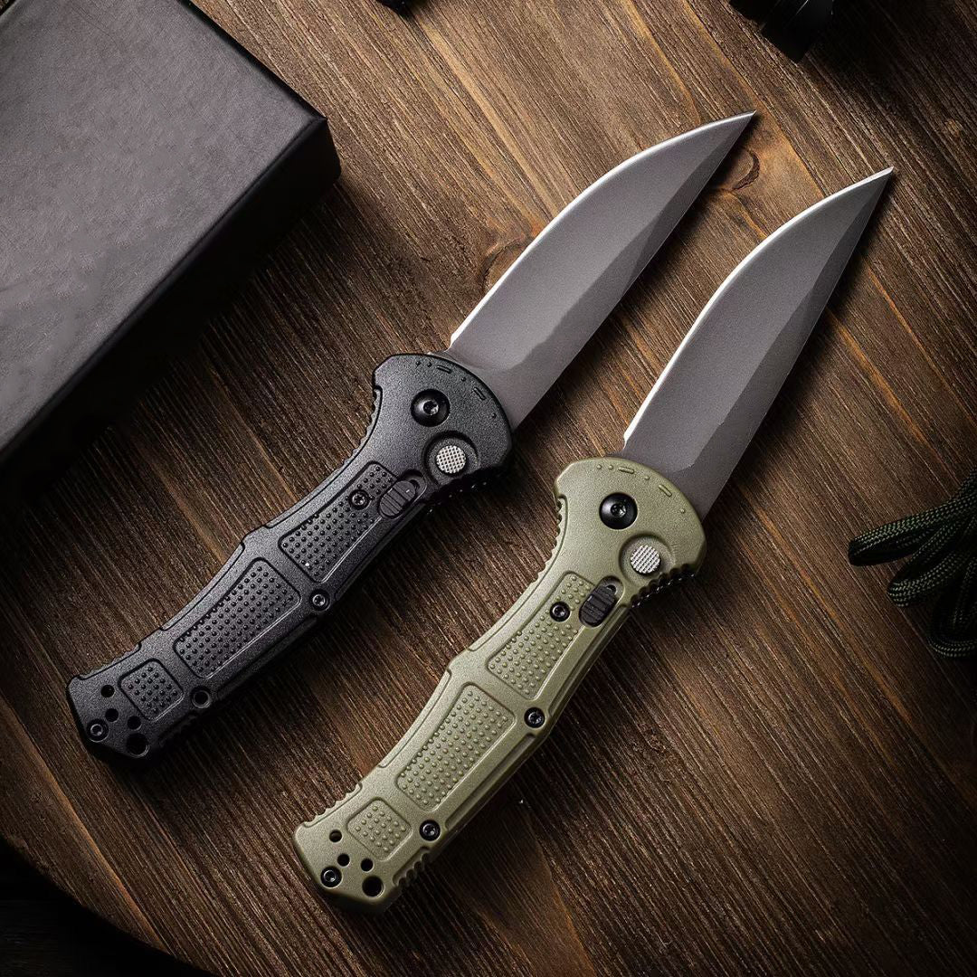 Outdoor  9070 9071 Folding Knife D2 Blade Nylon Fiber Handle Camping Hunting Tactical Defense Pocket Knives - Image 4