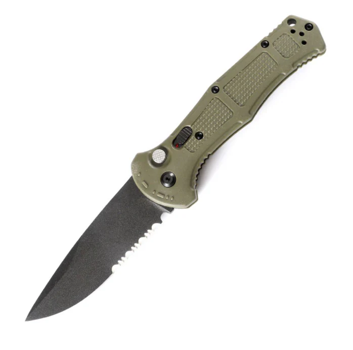 Outdoor  9070 9071 Folding Knife D2 Blade Nylon Fiber Handle Camping Hunting Tactical Defense Pocket Knives - Image 6
