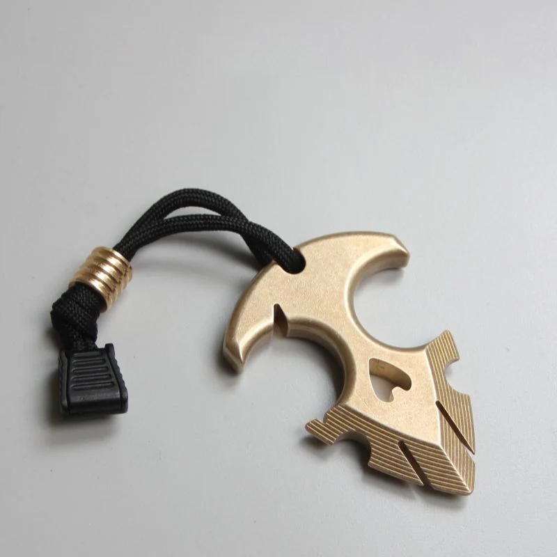 Outdoor Brass Knuckle Duster EDC Self-defense Decoration - Image 2