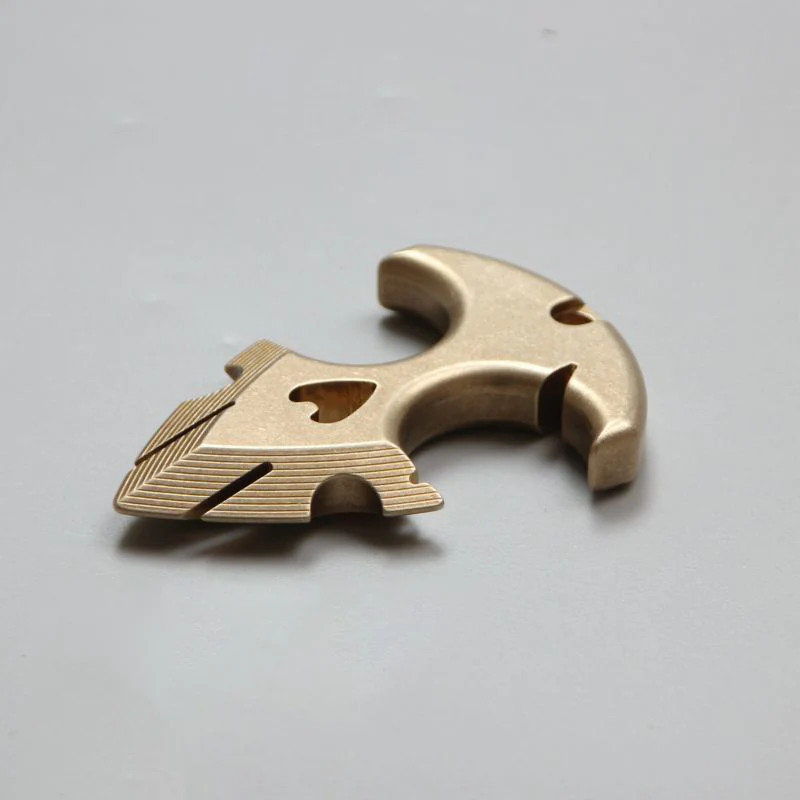 Outdoor Brass Knuckle Duster EDC Self-defense Decoration - Image 6