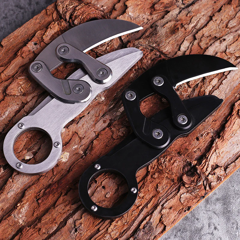 Outdoor Foldable Mechanical Claw Knife Portable Camping Survival Safety Defense Pocket Knives EDC Tool - Image 2