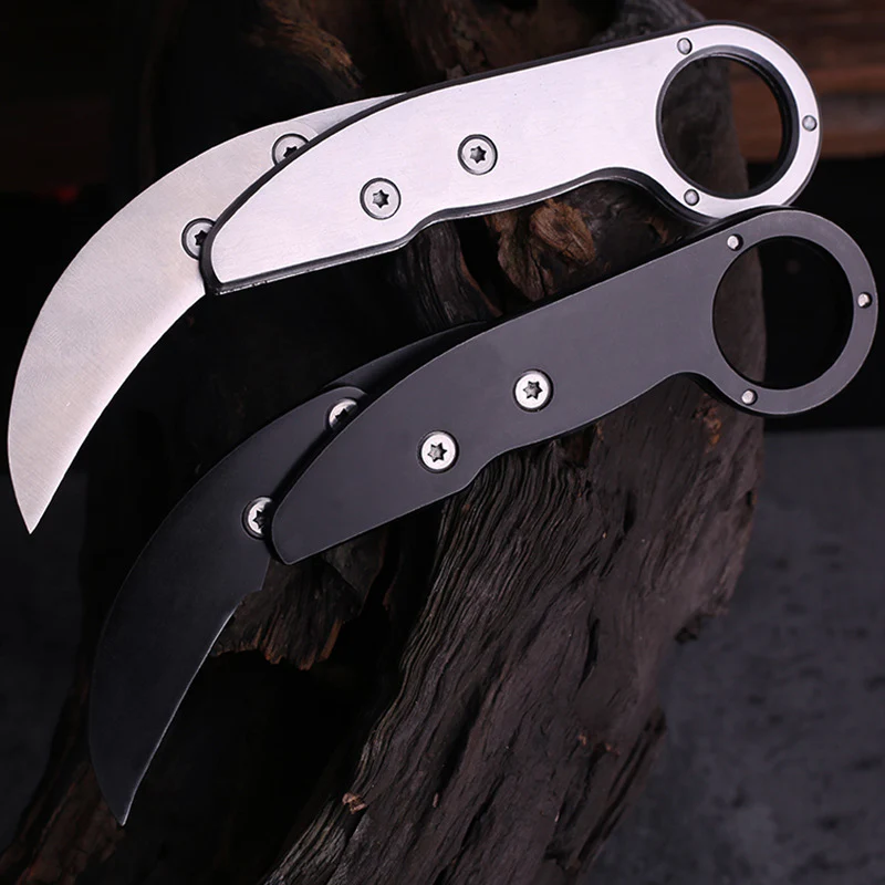 Outdoor Foldable Mechanical Claw Knife Portable Camping Survival Safety Defense Pocket Knives EDC Tool - Image 3