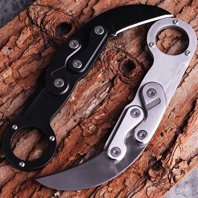 Outdoor Foldable Mechanical Claw Knife Portable Camping Survival Safety Defense Pocket Knives EDC Tool - Image 5