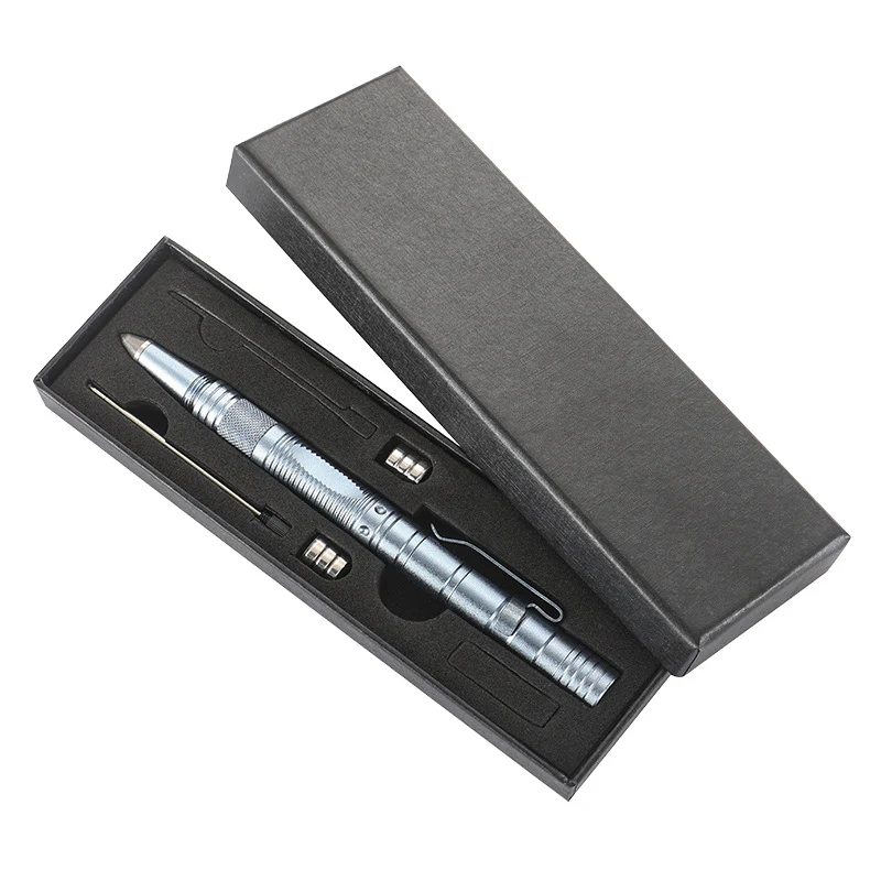 Outdoor Multifunctional Tactical Pen Defense Pocket Knife LED Lighting Window Breaker EDC Survival Tool - Image 10