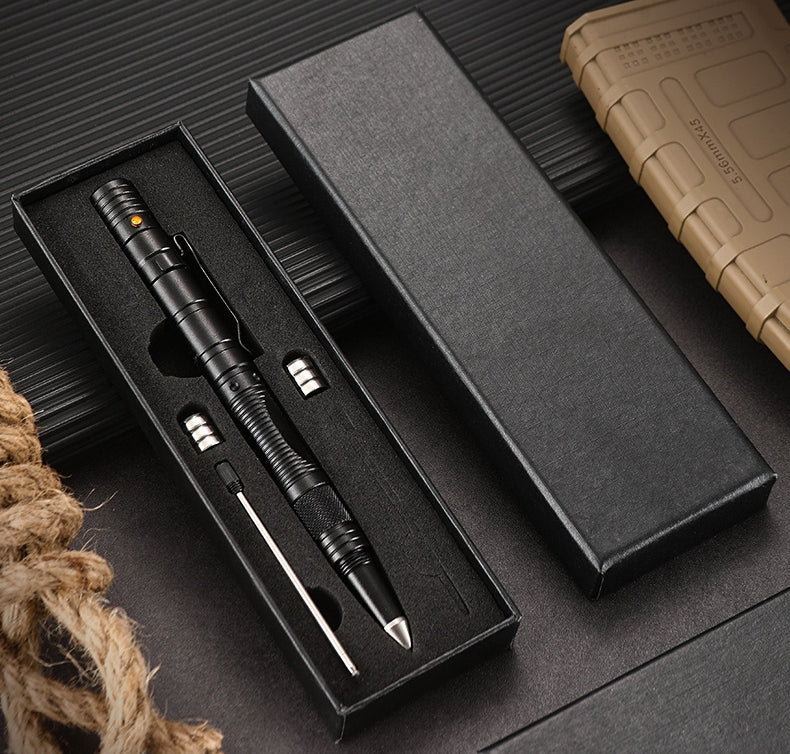 Outdoor Multifunctional Tactical Pen Defense Pocket Knife LED Lighting Window Breaker EDC Survival Tool - Image 13