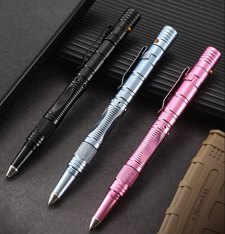 Outdoor Multifunctional Tactical Pen Defense Pocket Knife LED Lighting Window Breaker EDC Survival Tool - Image 14