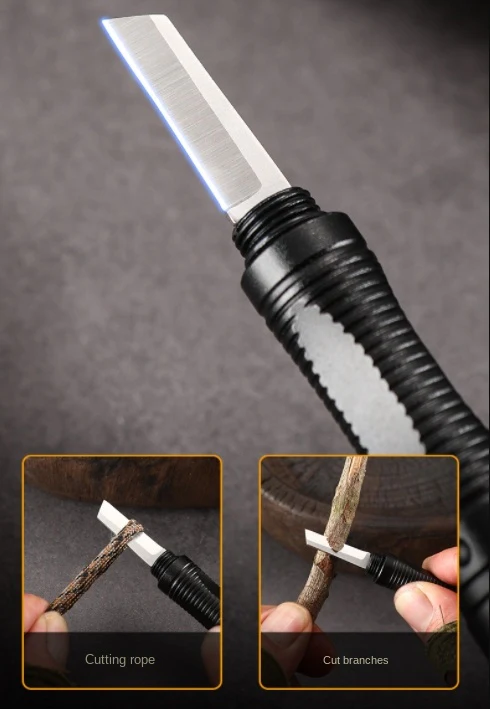 Outdoor Multifunctional Tactical Pen Defense Pocket Knife LED Lighting Window Breaker EDC Survival Tool - Image 3