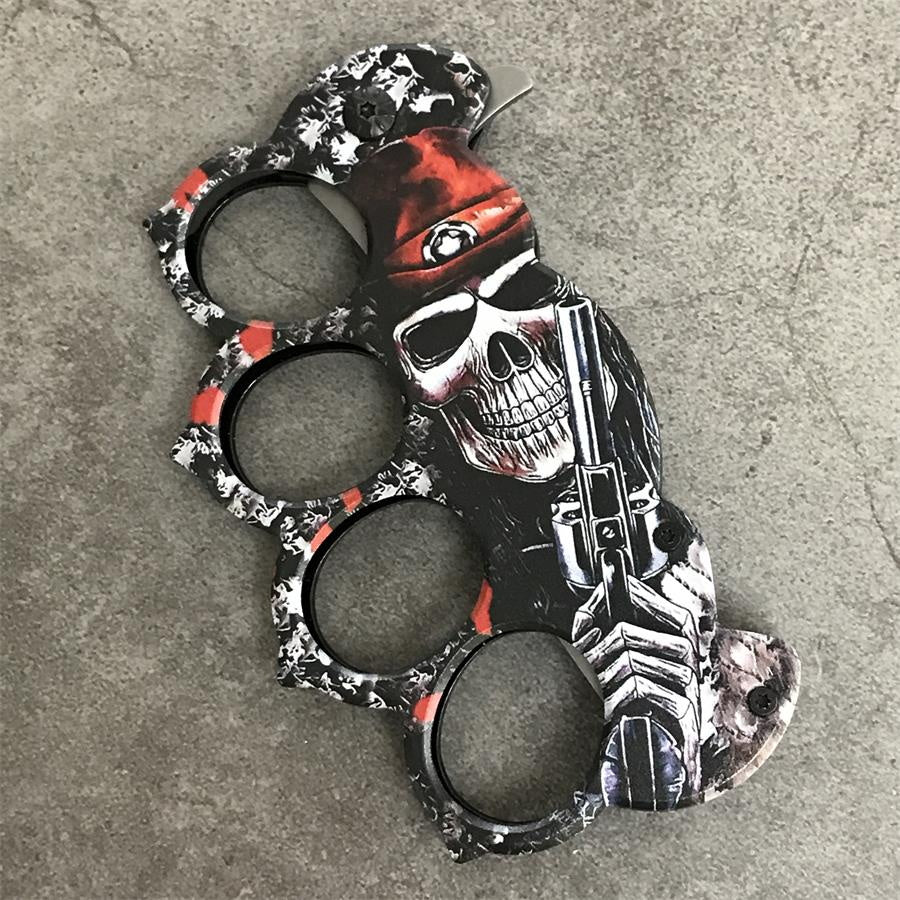 Outdoor Self-defense Knuckle Knife Camping Folding Knives - Image 4