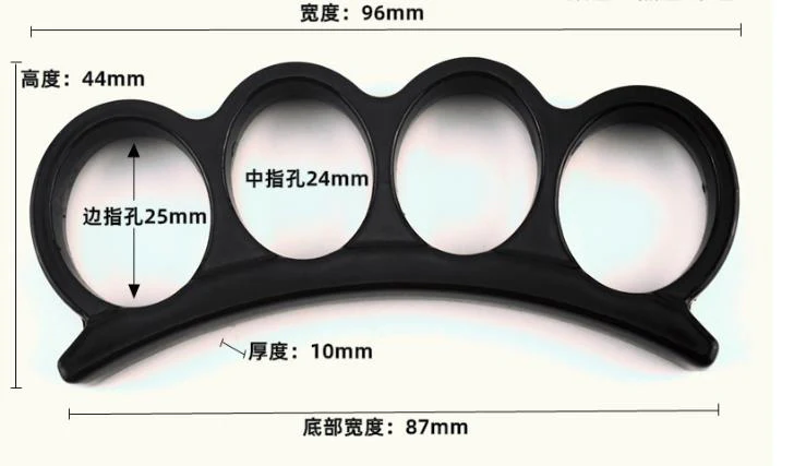 Metal Fight Knuckle Duster Four Finger Martial Arts Fighting Iron Fist Ring Hands Clasp Hand Support Bodybuilding Boxing Pocket EDC Tool - Image 4