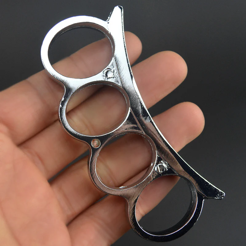 Metal Fight Knuckle Duster Four Finger Martial Arts Fighting Iron Fist Ring Hands Clasp Hand Support Bodybuilding Boxing Pocket EDC Tool - Image 6