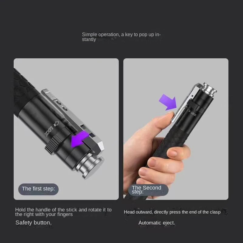Pen-shaped Baton Sturdy Portable Self-defense Tool - Image 5