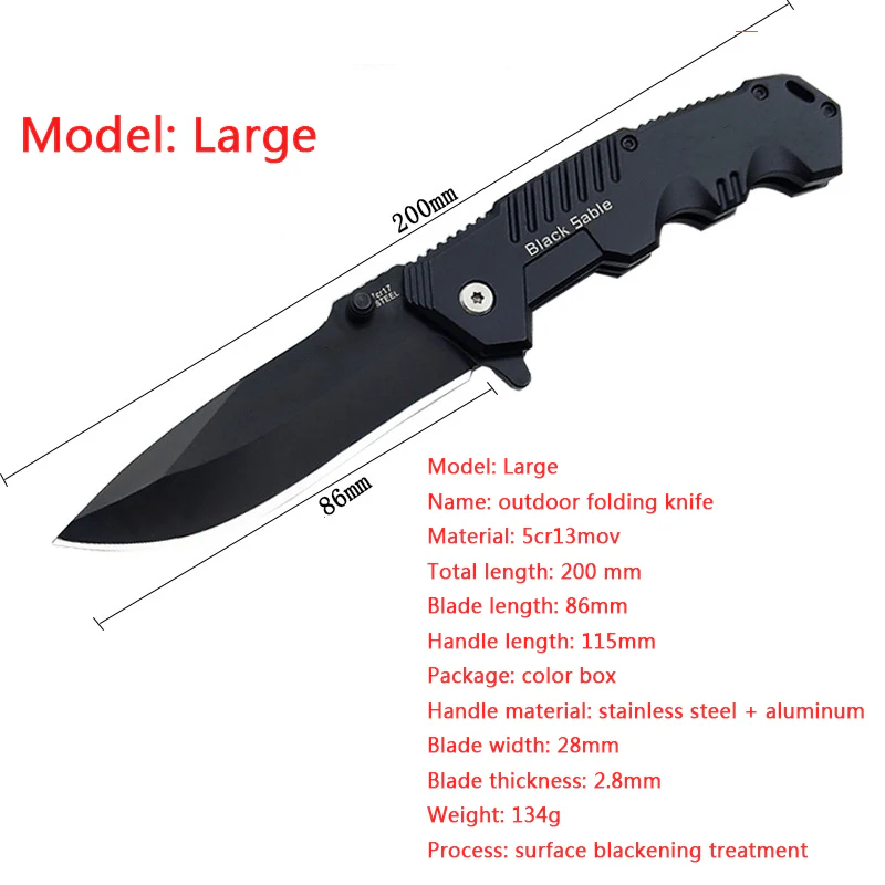 Portable Folding Knife Outdoor Defense Pocket Knives - Image 10