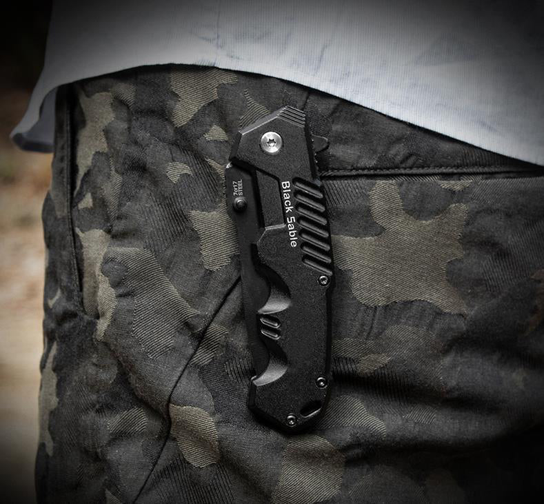 Portable Folding Knife Outdoor Defense Pocket Knives - Image 3