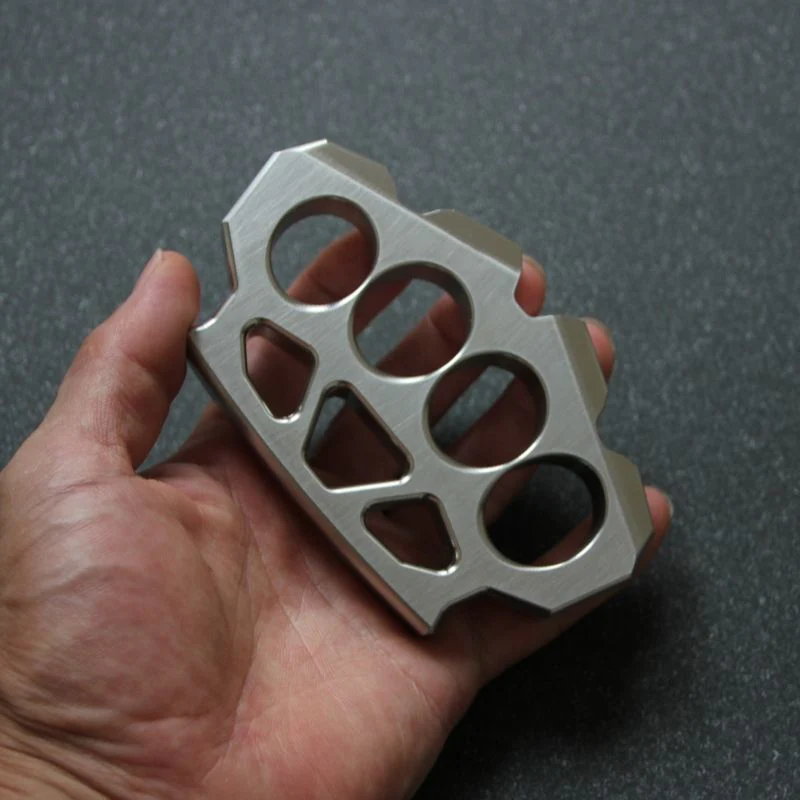 Precision Solid Steel Knuckle Duster Self-defense EDC Tool - Image 2