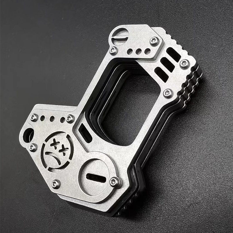 Precision Steel Knuckle Duster Window Breaker Survival Weapon Outdoor Carry EDC Tool - Image 6