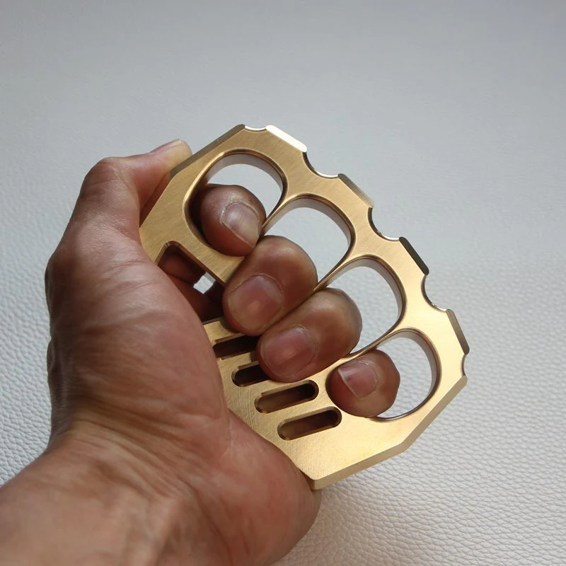 Precision Thickened Brass Knuckle Duster Boxing Self-Defense Gear - Image 2