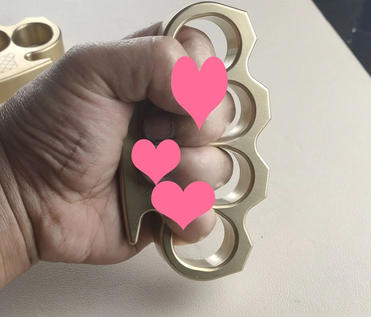 Precision Thickened Brass Knuckle Duster Security Defense Window Breaker Boxing Fighting EDC Tool - Image 4