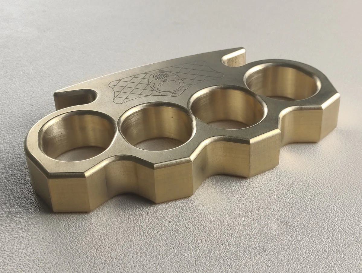Precision Thickened Brass Knuckle Duster Security Defense Window Breaker Boxing Fighting EDC Tool - Image 6