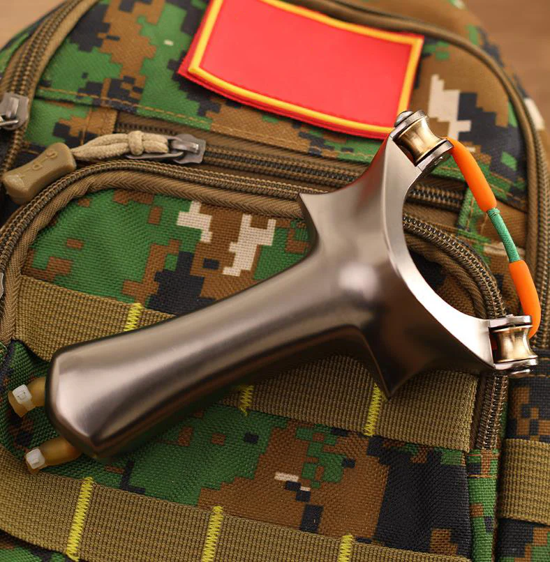 Pulley Slingshot Aluminum Alloy Accurate Fish Shooting Rapid Fire Slingshot High Precision Outdoor Professional Athletic - Image 10