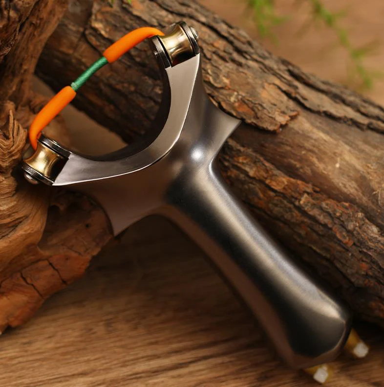 Pulley Slingshot Aluminum Alloy Accurate Fish Shooting Rapid Fire Slingshot High Precision Outdoor Professional Athletic - Image 4