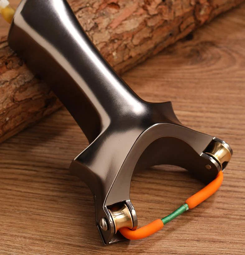Pulley Slingshot Aluminum Alloy Accurate Fish Shooting Rapid Fire Slingshot High Precision Outdoor Professional Athletic - Image 8