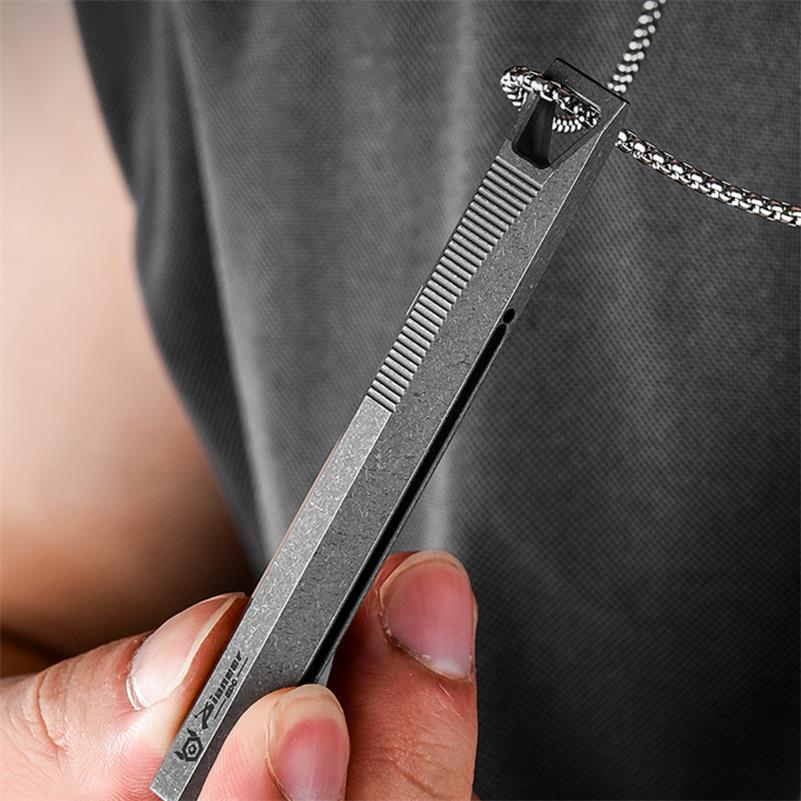 Push Slide Tactical Pen Titanium Crowbar - Image 10