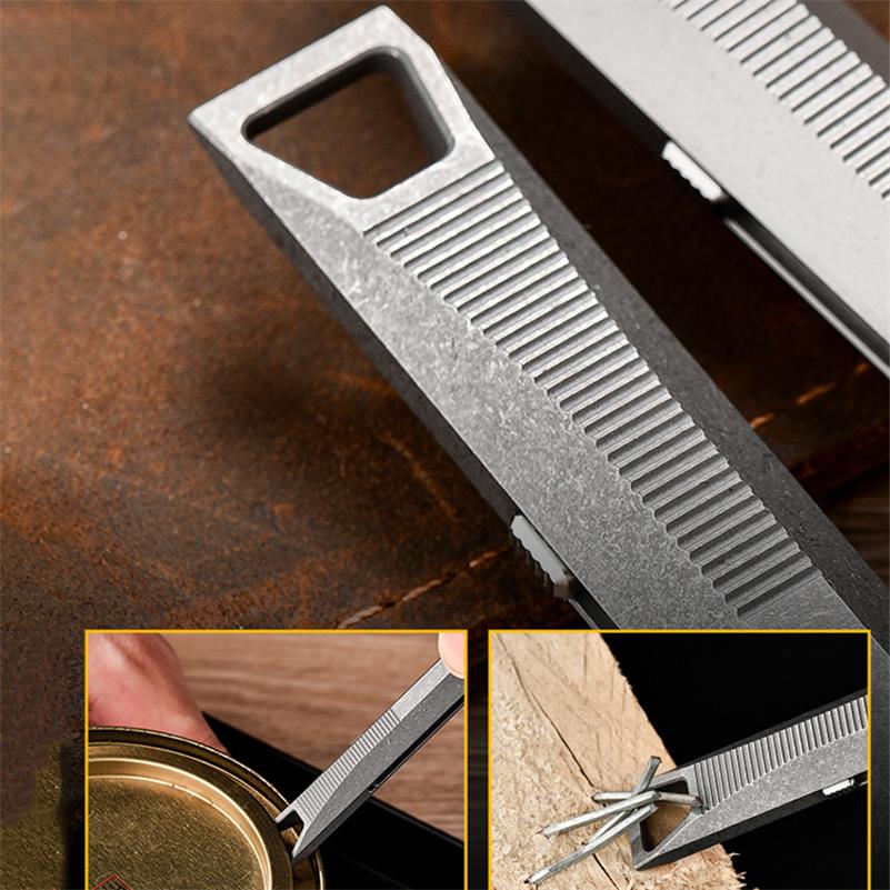 Push Slide Tactical Pen Titanium Crowbar - Image 3