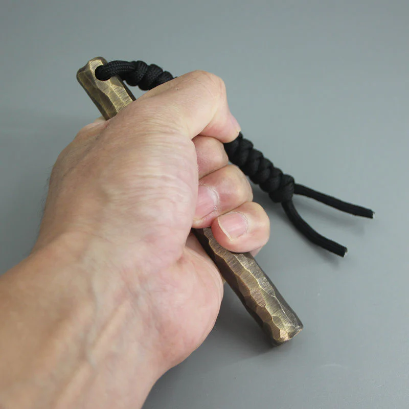 Retro Brass Self-defense Stick EDC Tool - Image 2