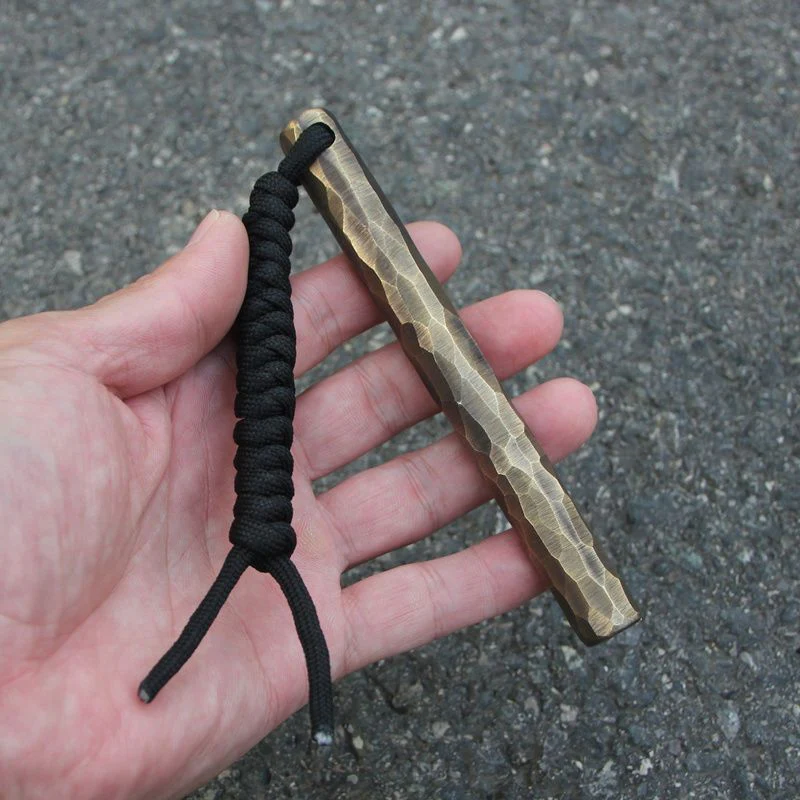 Retro Brass Self-defense Stick EDC Tool - Image 5