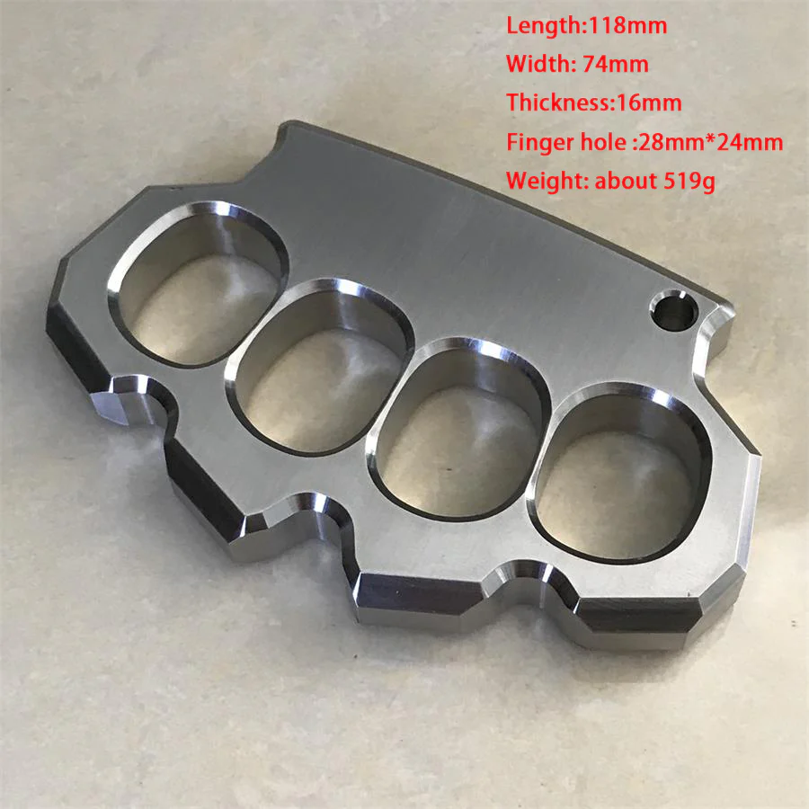 Rugged Stainless Steel Knuckle Duster Finger Buckle Outdoor Defense Boxing Window Breaker Combat Training Gear - Image 18