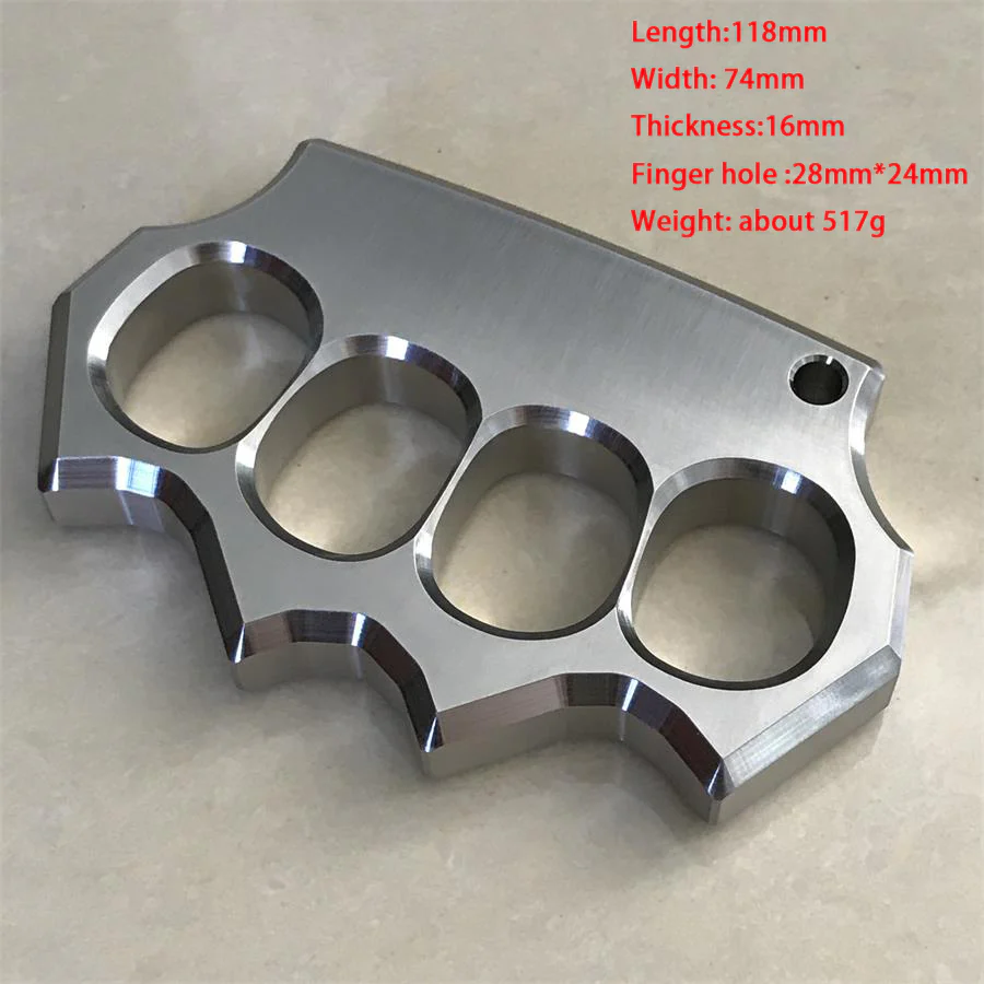 Rugged Stainless Steel Knuckle Duster Finger Buckle Outdoor Defense Boxing Window Breaker Combat Training Gear - Image 19