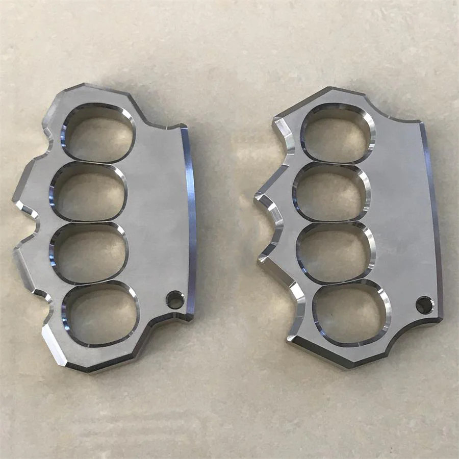 Rugged Stainless Steel Knuckle Duster Finger Buckle Outdoor Defense Boxing Window Breaker Combat Training Gear - Image 3