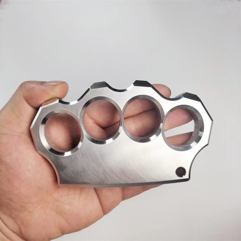 Rugged Stainless Steel Knuckle Duster Finger Buckle Outdoor Defense Boxing Window Breaker Combat Training Gear - Image 4