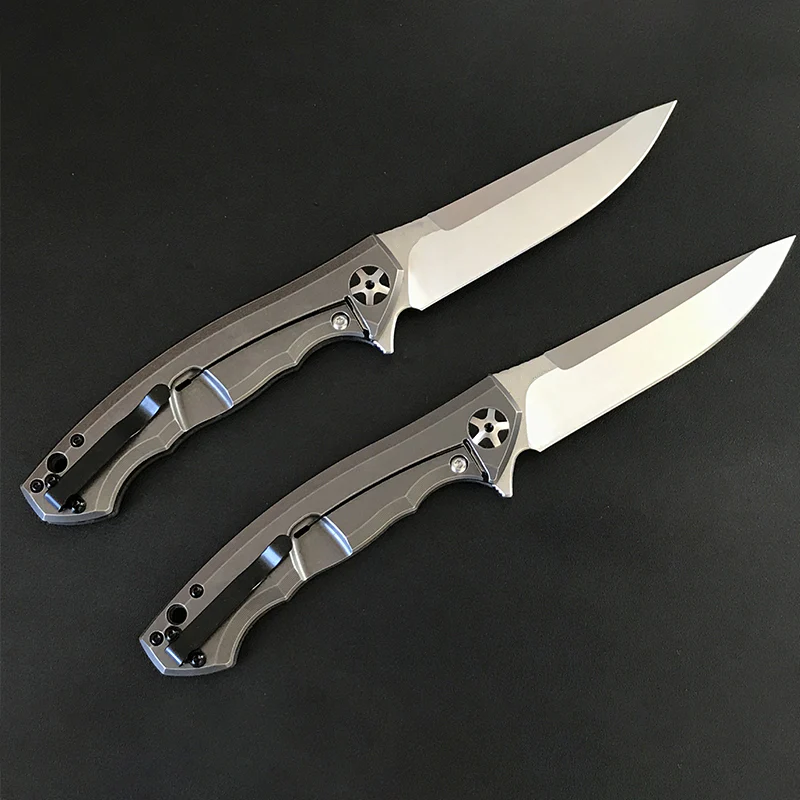 S35VN Blade 0452 Folding Knife Carbon Fiber Titanium Handle Pocket Knives - Image 3