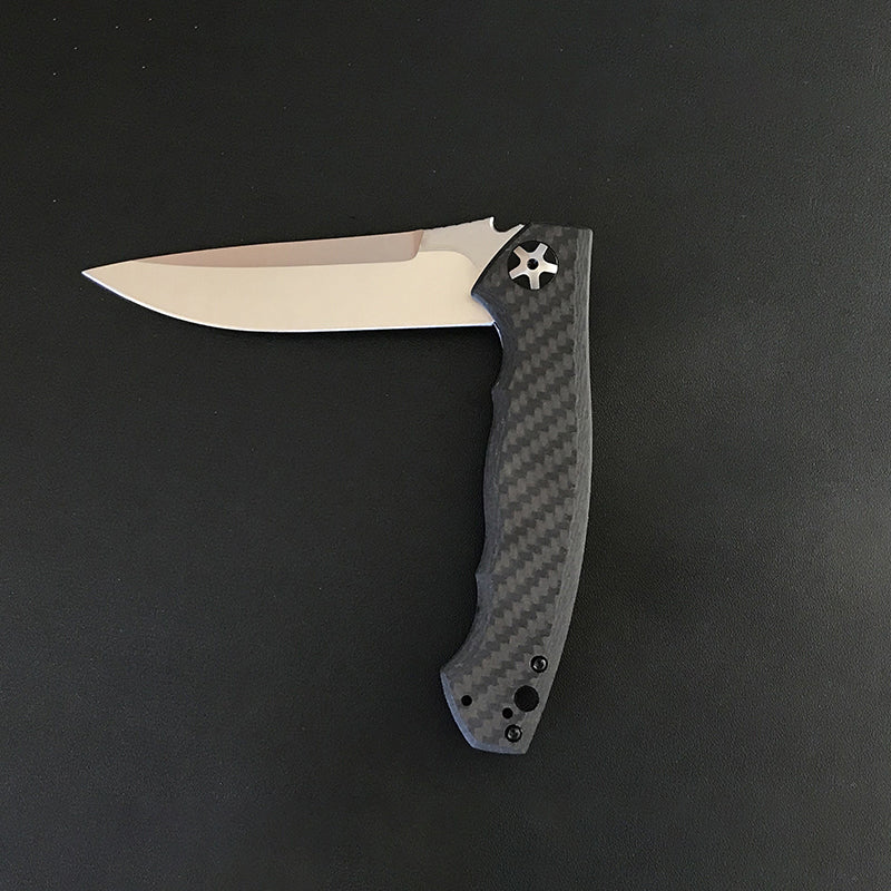 S35VN Blade 0452 Folding Knife Carbon Fiber Titanium Handle Pocket Knives - Image 7