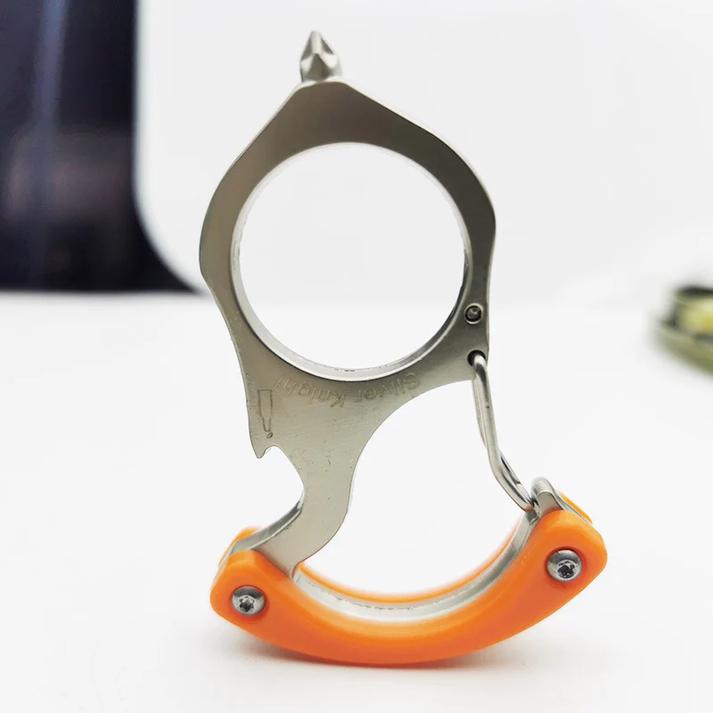 Sharp Blade Single Finger Knuckle Duster Fob Keychain Window Breakers Boxing Fighting Training Martial Arts Self-defense Tools - Image 6