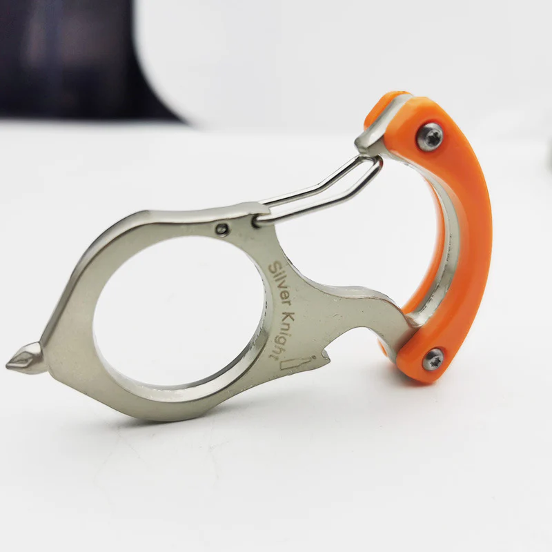 Sharp Blade Single Finger Knuckle Duster Fob Keychain Window Breakers Boxing Fighting Training Martial Arts Self-defense Tools - Image 7